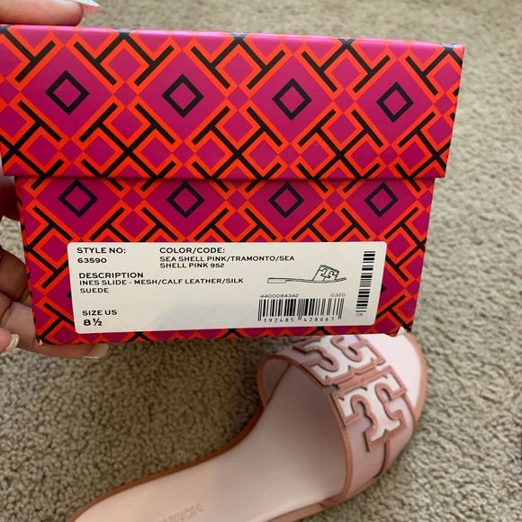 NEW 8 Tory Burch Ines Mesh Slide Pink - Picture 11 of 11